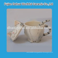 Cat design ceramic cup with lid & spoon